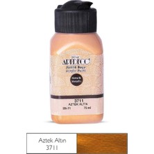 Meschain Meschaın Artdeco Metalik Akrilik Boya 25ML 6221 Aztek Altın