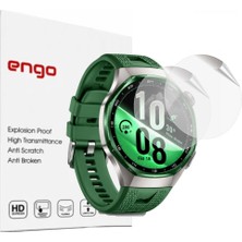 Engo Huawei Watch GT 7 Pro İle Uyumlu Ekran Koruyucu TPU, Tam Kaplayan Akıllı Saat Koruması 2 Adet, Çizilmeye Dayanıklı Şeffaf Koruma