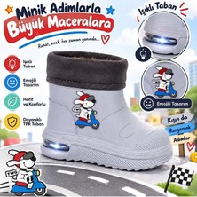 Look Life Twingo 525 Çocuk Işıklı Su Geçirmez Peluşlu Kız - Erkek Bot Buz