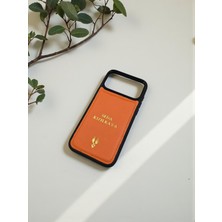 Iphone 17 Pro Model Uyumlu Hakiki Deri Isme Özel Kişiselleştirme Kadın Erkek Kullanım Premium Tam Uyumlu Silikon Kılıf Visso Leather Geçek Orjiinal Dana Derisi