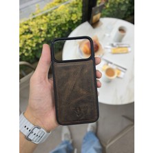 Iphone 17 Pro Model Uyumlu Hakiki Deri Isme Özel Kişiselleştirme Kadın Erkek Kullanım Premium Tam Uyumlu Silikon Kılıf Visso Leather Geçek Orjiinal Dana Derisi
