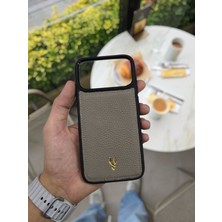 Iphone 17 Pro Model Uyumlu Hakiki Deri Isme Özel Kişiselleştirme Kadın Erkek Kullanım Premium Tam Uyumlu Silikon Kılıf Visso Leather Geçek Orjiinal Dana Derisi