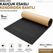 Akyelone Araç Oto Kauçuk Esaslı 9mm 60cm x 100cm Kendinden Bantlı Yalıtım Malz.