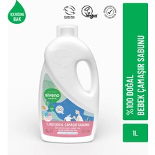 Siveno %100 Doğal Bebek Çamaşır Sabunu Kendinden Yumuşatıcılı Bitkisel Deterjan Vegan 1000 ml