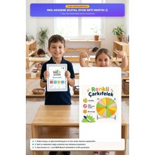Meschain Meschaın Renkli Çarkıfelek Eğitici Ahşap Oyun Materyali + Mesakademi Eğitim Desteği Hediyeli