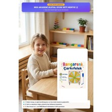 Meschain Meschaın 24 Dilim Renkli Çarkıfelek Ahşap Eğitim Çarkı + Mesakademi Eğitim Desteği Hediyeli