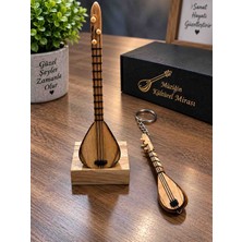 Mini Saz & Saz Anahtarlık – El Işçiliği Dekoratif Ürün
