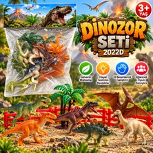 Trust Store Oyuncak Dinozor Seti Dinozor Figürleri ve Ağaç Aksesuarları