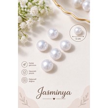 Jasminya 5 Adet Plastik Inci Düğme Bluz Gömlek Yelek Bebek Düğmesi