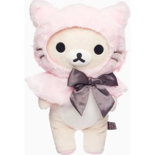 Rilakkuma Korilakkuma Pink Cat Kedi Peluş Oyuncak 35 cm