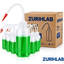 Zurihlab Zurıhlab Plastik Piset 250 ml - Şeffaf Yıkama Şişesi - 12 Adetlik Toptan Set