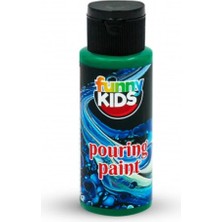 Meschain Meschaın Funny Kids Pourıng Akrilik Boya 70CC Yeşil