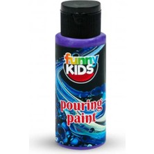 Meschain Meschaın Funny Kids Pourıng Akrilik Boya 70CC Mor