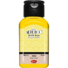 Meschain Meschaın Artdeco Akrilik Boya 75ML Koyu Sarı 3602