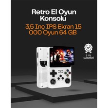 Pileli Store R36S Taşınabilir Retro Oyun Konsolu – 15.000 Oyun 64 GB Depolama IPS Ekran