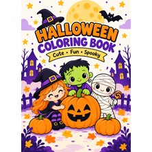 Jüpiter Çocuk Yayınları Çocuklar Için Halloween Boyama Kitabı - Sevimli Cadılar Bayramı Boyama Sayfaları - Eğlenceli Çocuk Boyama Kitabı - A4 Büyük Boy - 28 Sayfa