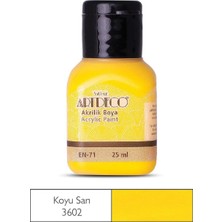 Meschain Meschaın Artdeco Akrilik Boya 25ML 3602 Koyu Sarı