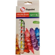 Meschain Meschaın Fixpoint Akrilik Boya Tüp 12 Renk 9ml P-3608