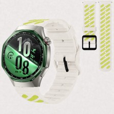Sneezy Huawei Watch Gt 7 Pro 46 mm Uyumlu Çift Renkli Delikli Silikon Spor Kordon