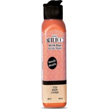 Meschain Meschaın Artdeco Akrilik Metalik Boya 140ML Bakır 3728