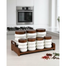 Paçi Baharat Seti 7 Parça Acira Akasya Standlı MTF-900437