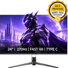 James Donkey Avero A50 24'' 270Hz 0.5ms Fast Va Fhd Type C/dp/hdmı Rgb Gaming Monitör (Ölü Pikselde Anında Değişim)