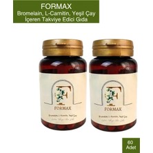 Formax Bromelain L-Carnitin Yeşil Çay İçeren Takviye Edici Gıda 60 Günlük