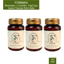 Formax Bromelain L-Carnitin Yeşil Çay İçeren Takviye Edici Gıda 60 Günlük 3 Aylık