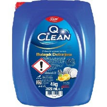 Q Clean Sıvı Bulaşık Deterjanı Limon 4 Kg E-988 9887