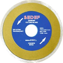 Sedef Power Tools Sürekli Form Elmas Beton Testere 230MMX2.6X22.2 mm
