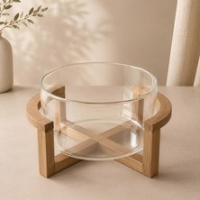 Balsa Akasya Ayaklı Sunum 20X10 cm