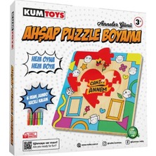 Meschain Meschaın Kumtoys Ahşap Puzzle Boyama