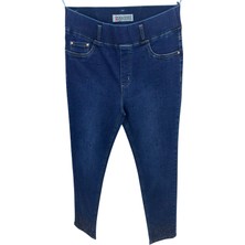 Zanessi Büyük Beden Taşlı Denim Kadın Pantolon