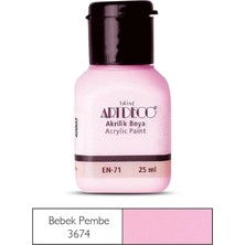 Meschain Meschaın Artdeco Akrilik Boya 25ML 3674 Bebek Pembe
