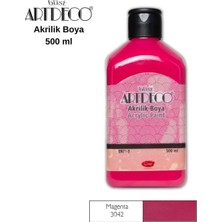 Meschain Meschaın Artdeco Akrilik Boya 500ML 3042 Magenta