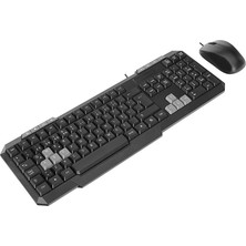 Store USB Kablolu Klavye - Mouse Set Q Klavye 1200DPI Mouse KM-1435