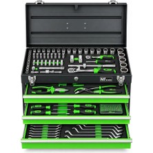 Nt Tools NCSETP161 Profesyonel El Aleti Metal Takım Çantası 161 Parça Takım Seti