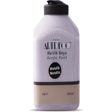 Meschain Meschaın Artdeco Metalik Akrilik Boya 500ML Gümüş 3722