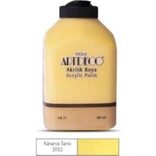 Meschain Meschaın Artdeco Akrilik Boya 500ML 3032 Kanarya Sarısı