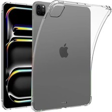 Aslanoğlu Store Apple Ipad Pro 11 (2024) Kılıf Anti Shock Tablet Silikon - Şeffaf