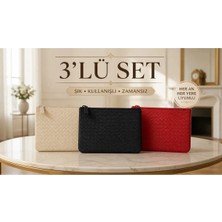 Lizy's Çanta Portföy&cluth 3 Lü Set
