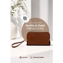 Lizy's Çanta Içi Siyah Cüzdan Portföy & Clutch Makyaj Çantası