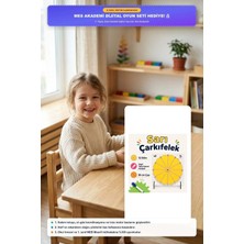 Meschain Meschaın Sarı Renkli Çarkıfelek Ahşap Eğitici Oyun Materyali + Mesakademi Eğitim Desteği Hediyeli
