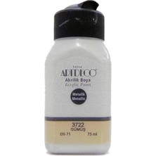 Meschain Meschaın Artdeco Metalik Akrilik Boya 75ML Gümüş 3722