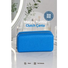 Lizy's Kadın Desenli Aroma Kokulu Makyaj Çantası Portföy Clutch Çanta – 20X10 cm