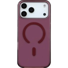 Casen iPhone 18 Pro Magsafeli Vişne Çürüğü Şeffaf Kamera Korumalı Darbeye Dayanıklı Telefon Kılıfı