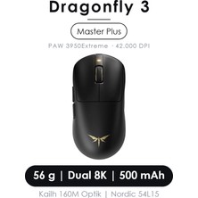 Vgn Dragonfly 3 Master Plus Dual 8k Ultra Hafif Kablosuz Oyuncu Mouse