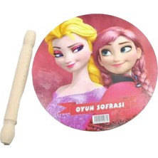 Meschain Meschaın Ahşap Oyun Sofrası Merdaneli Resimli 25CM