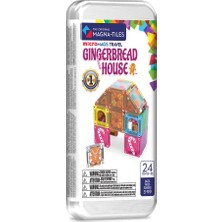 Magna-Tiles Magna-Tıles® - Travel Gingerbread House - Micromags Seyahat Seti - 24 Parça