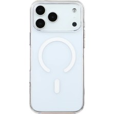 Casen iPhone 18 Pro Magsafeli Şeffaf Kamera Korumalı Darbeye Dayanıklı Telefon Kılıfı